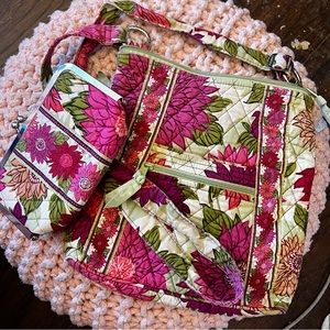 Fall 2010 Vera Bradley Crossbody with Matching Clasp Cosmetics Case